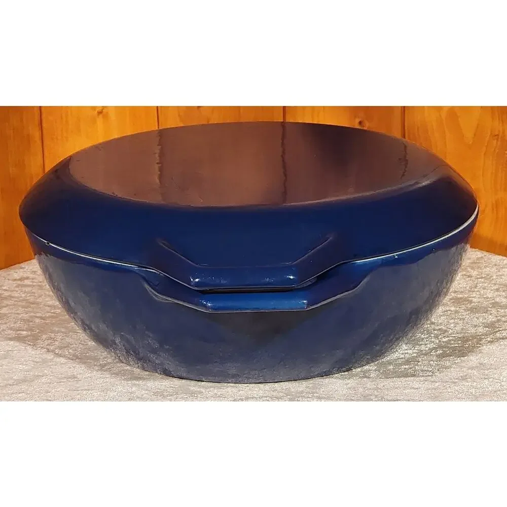 Vintage Copco Dutch Oven w/Lid – Blue Enamel Cast Iron –Mid Century Scandinavian